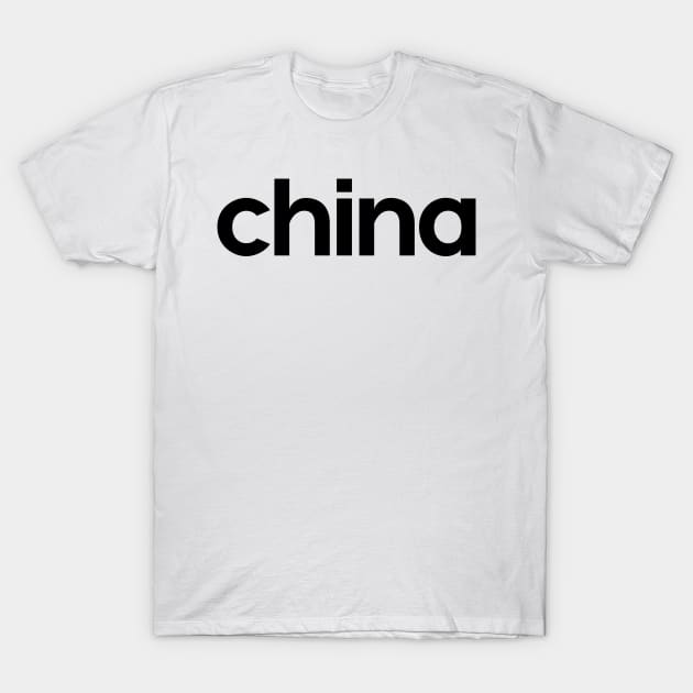 China Minimal T-Shirt by theoddstreet